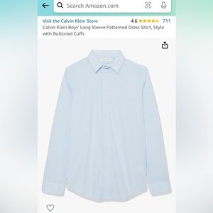 Calvin Klein heathered blue dress shirt